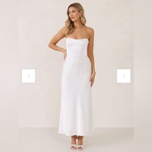 Park & Fifth Brodie Dress Size L Off White Ivory Dress